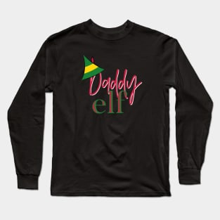 Daddy Elf Christmas Shirt Long Sleeve T-Shirt